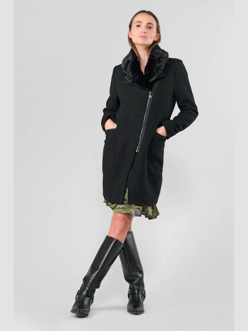 Manteau PHILINE 'Le Temps Des Cerises' Noir - Kiabi