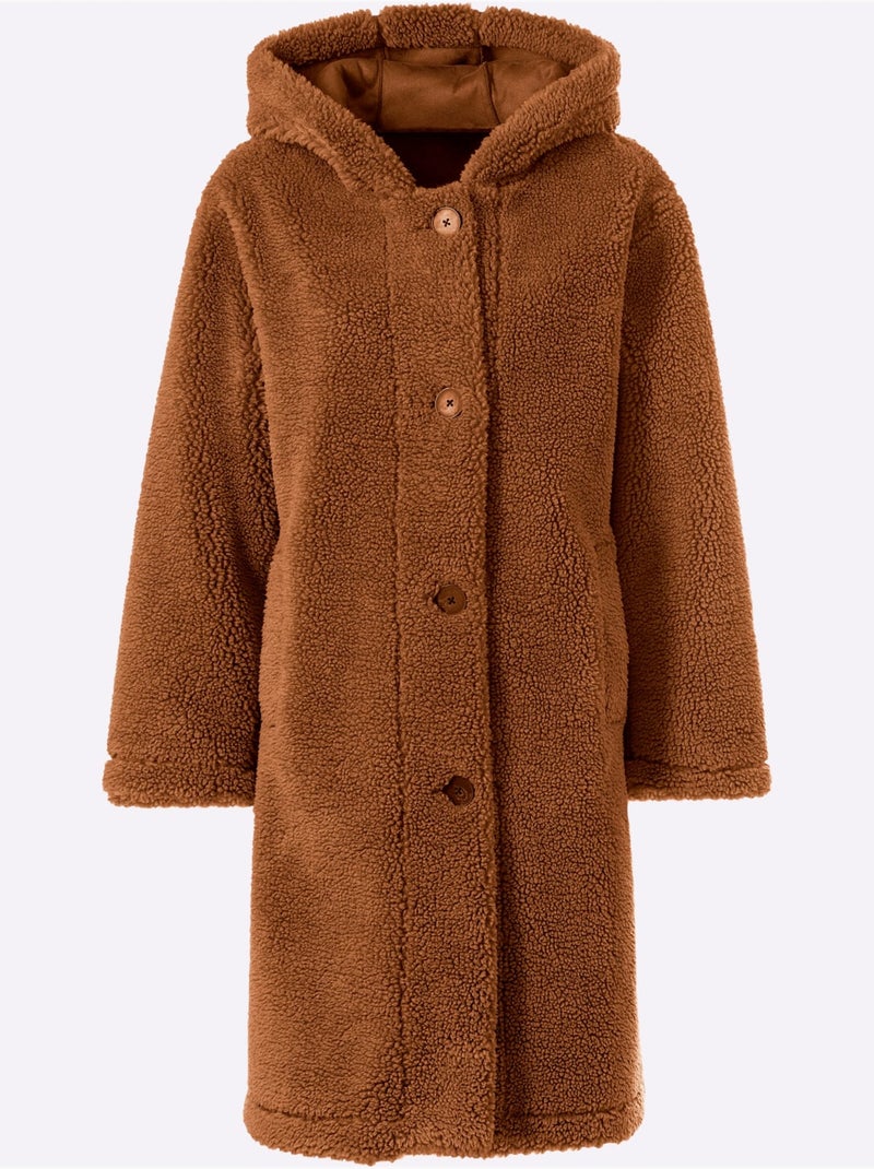 Manteau polaire doublure polaire douce - taille standard - helline Ambre - Kiabi