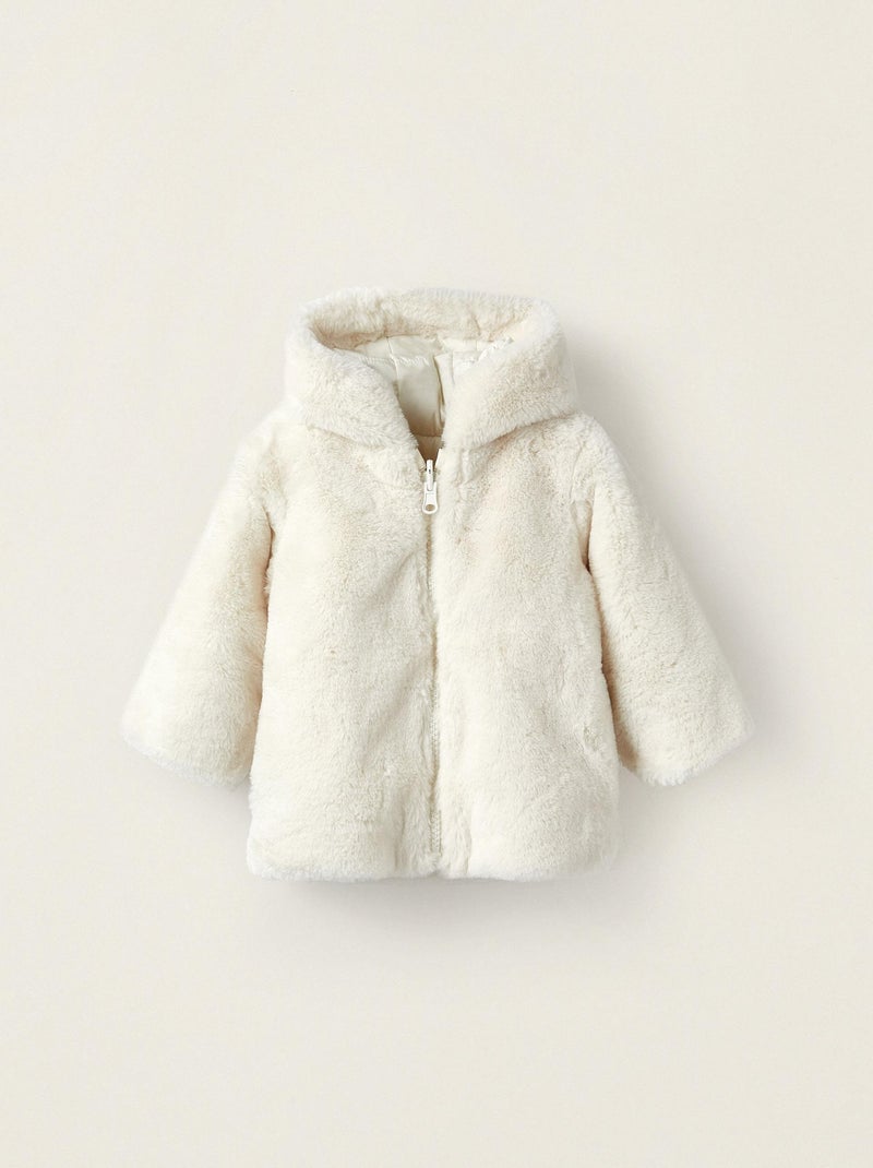 Manteau Réversible avec Capuche pour Nouveau-Né  BALMORAL'S AFTERNOONS Blanc - Kiabi