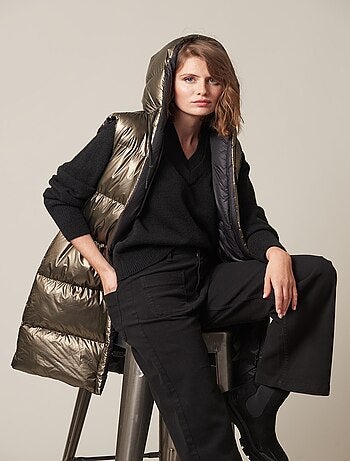 Manteau sans manches réversible pour femme 'Deeluxe'