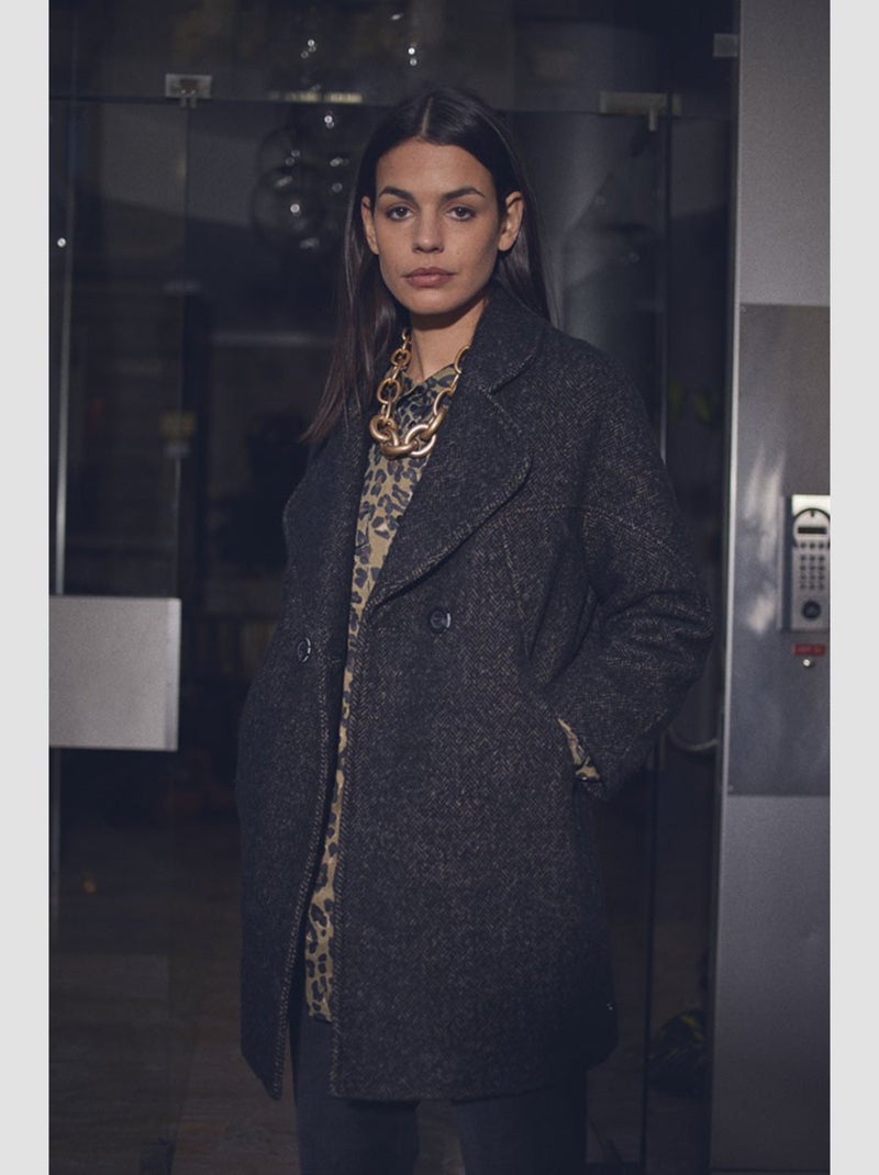 Manteau SHAW 'Le Temps Des Cerises' Marron - Kiabi