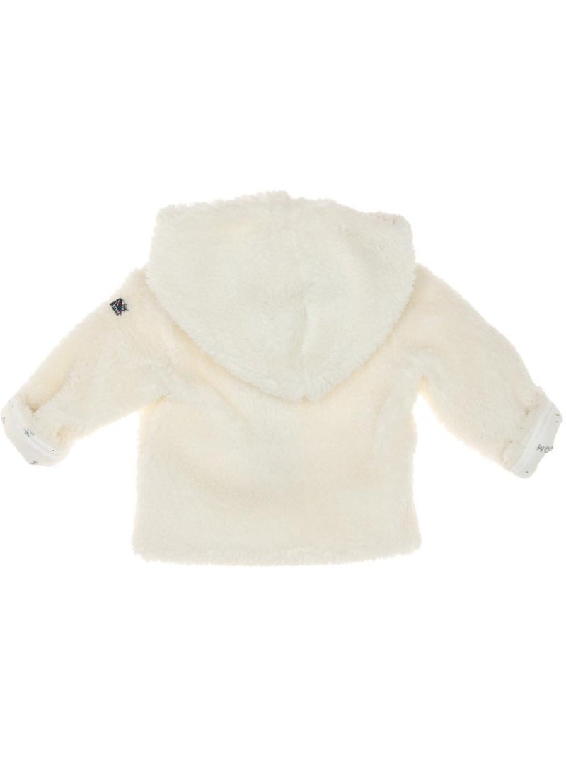 Manteau Sherpa Doux Fille Ematurino Blanc - Kiabi