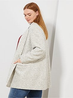 Manteau style drap de laine - Kiabi