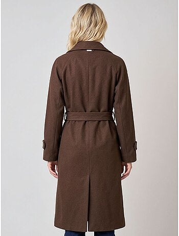 Manteau style trench long femme 'deeluxe'