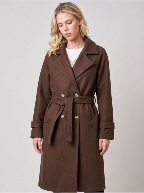 Manteau style trench long femme 'deeluxe' - Kiabi Manteau style trench long femme 'deeluxe' - Kiabi
