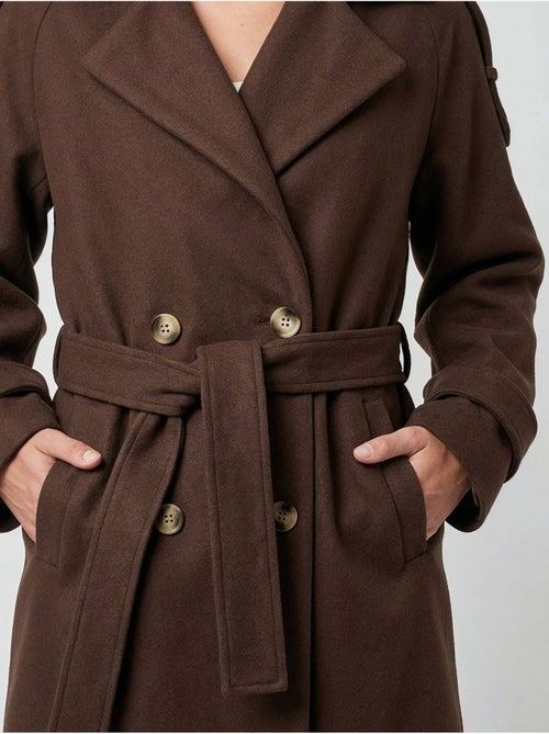 Manteau style trench long femme 'deeluxe' - Kiabi Manteau style trench long femme 'deeluxe' - Kiabi