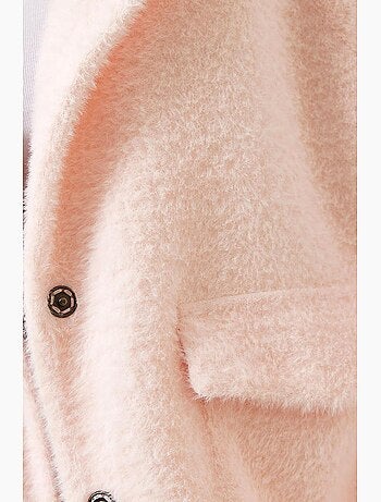 Manteau surdimensionné en fausse fourrure à double poche lucci
