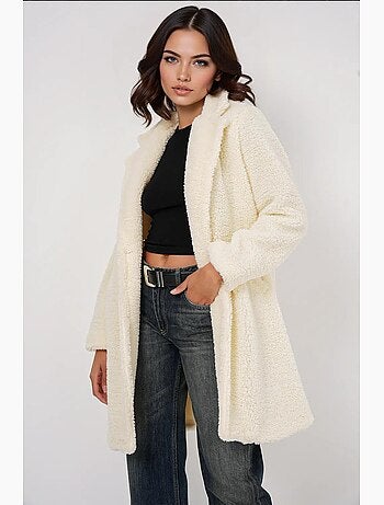 Manteau surdimensionné en fausse fourrure bdart