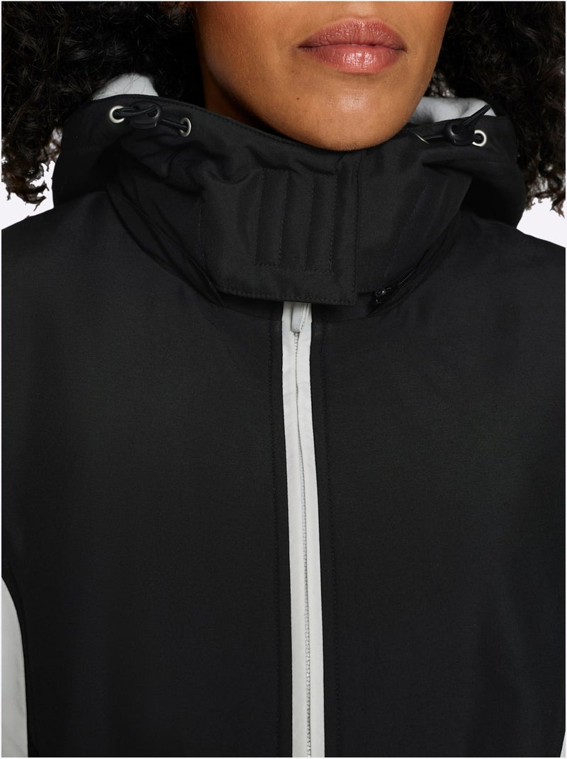 Manteau technique doublure polaire chaude - taille standard - moda vilona Noir Gris - Kiabi