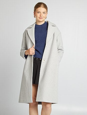 Manteau type lainage long