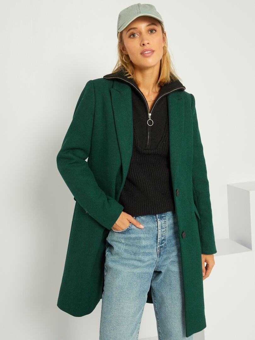 manteau vert hiver femme