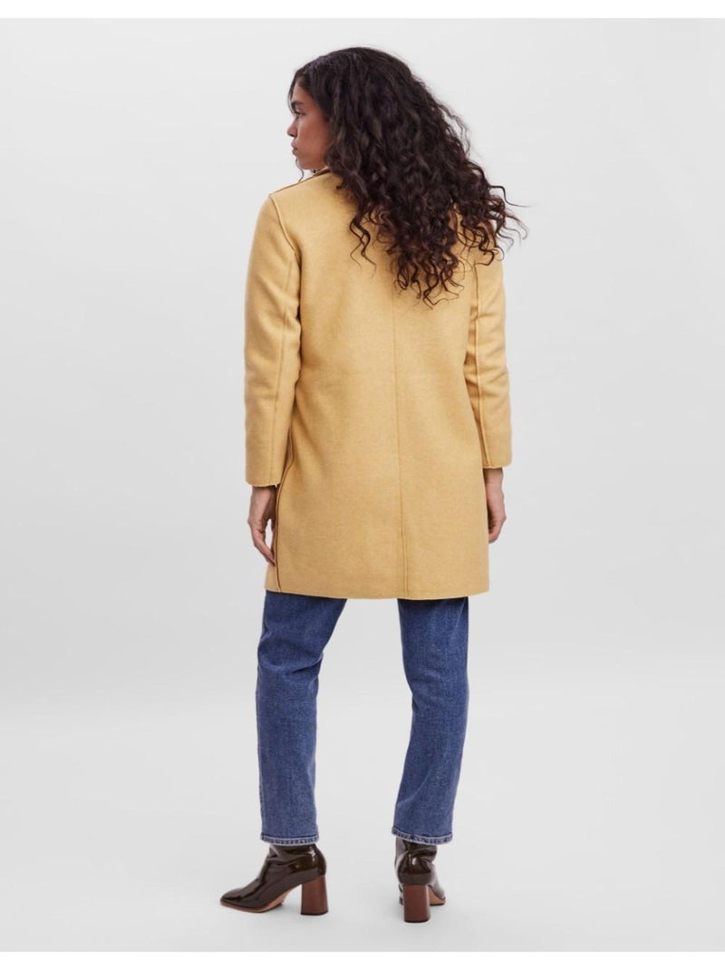 Manteau Vero Moda Jaune - Kiabi