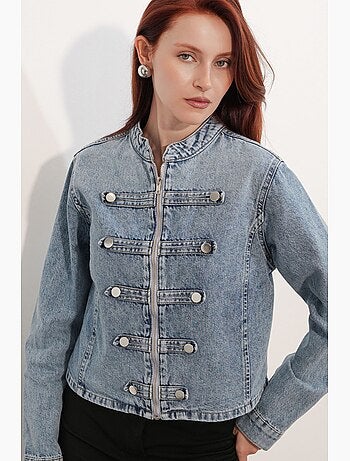 Manteau veste en denim femme bdart