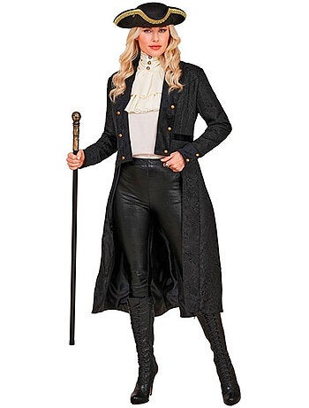 Manteau victorien noir pour femme