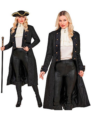 Manteau victorien noir pour femme