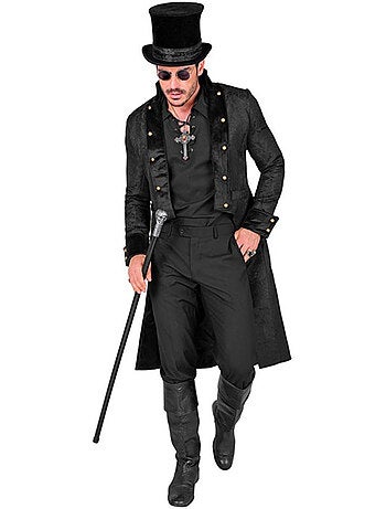 Manteau victorien noir pour homme