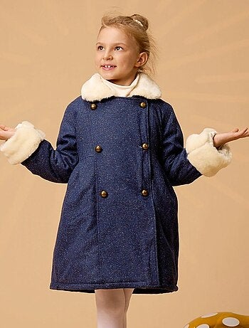 Manteaueau en Laine et Fausse Fourrure ANOUSHKA - La Faute à Voltaire