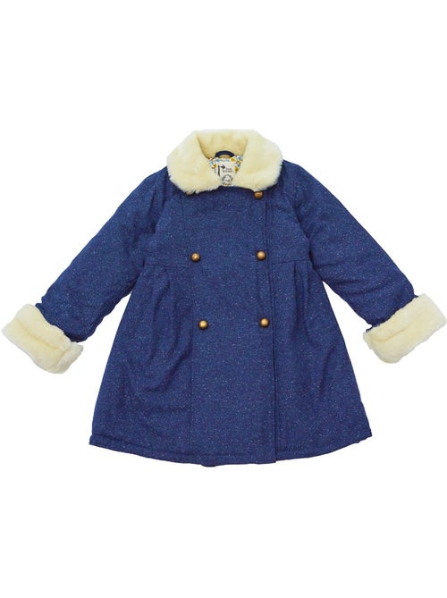 Manteaueau    en Laine et Fausse Fourrure  ANOUSHKA - La Faute à Voltaire - Kiabi