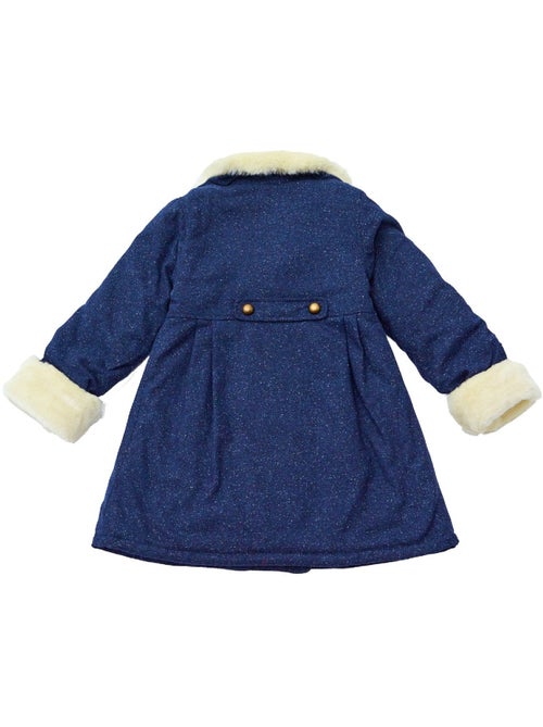 Manteaueau    en Laine et Fausse Fourrure  ANOUSHKA - La Faute à Voltaire - Kiabi