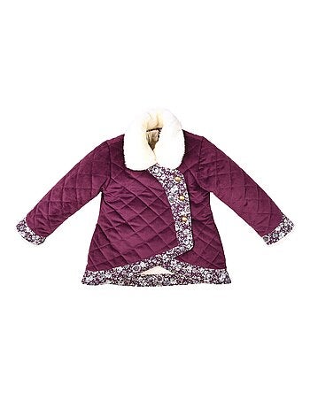 Manteaueau Kimono Court Velours CAPUCINE - La Faute à Voltaire