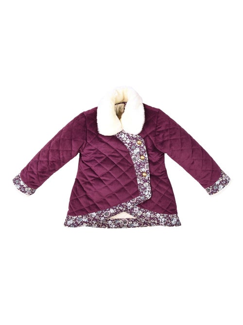 Manteaueau Kimono Court   Velours   CAPUCINE - La Faute à Voltaire - Kiabi