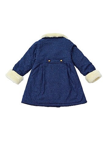 Manteaueau Laine Tweed Fausse Fourrure ANOUSHKA - La Faute à Voltaire