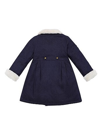 Manteaueau Long en Jeans Col Fausse Fourrure ANOUSHKA - La Faute à Voltaire