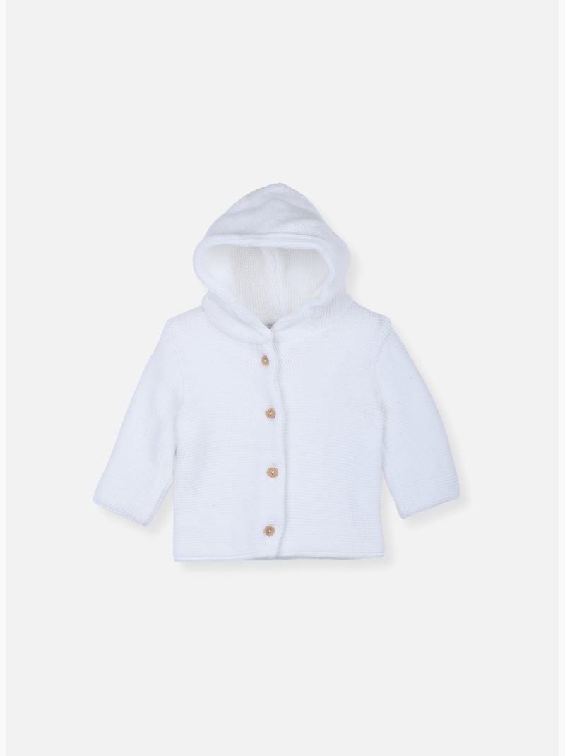 Manteaux bébé en coton - collection «petits chats» Blanc - Kiabi