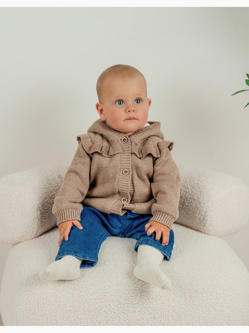 Mantelet en tricot à volants Noukie's - Kiabi