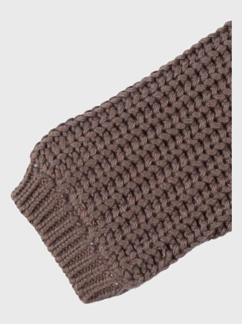 Mantelet en tricot à volants Noukie's Marron - Kiabi