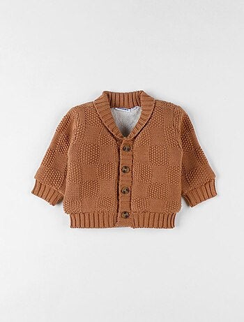 Mantelet en tricot, caramel Noukie's