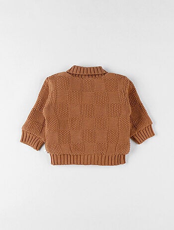 Mantelet en tricot, caramel Noukie's