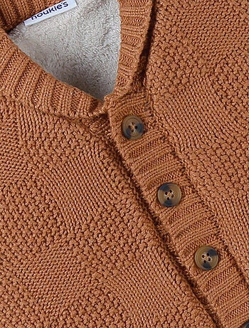 Mantelet en tricot, caramel Noukie's
