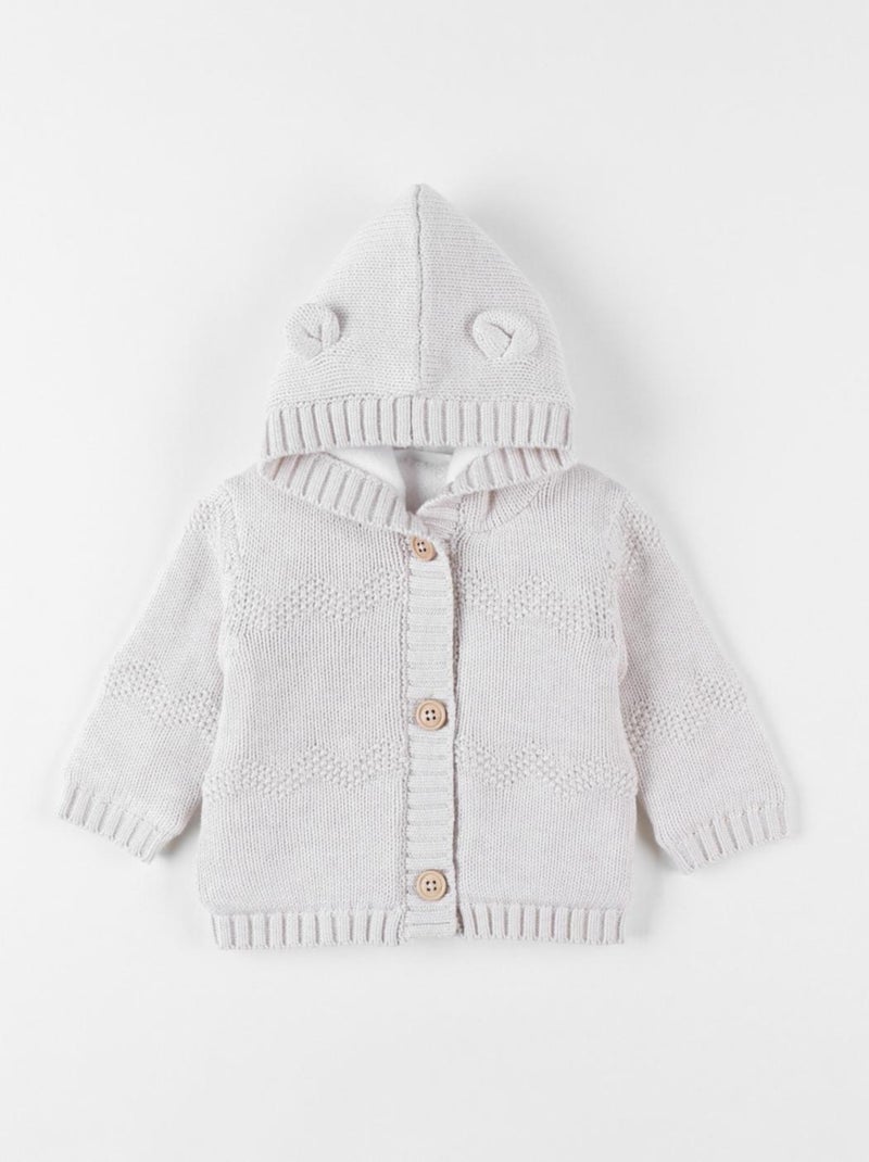 Mantelet en tricot, chiné/paillettes Noukie's Beige - Kiabi