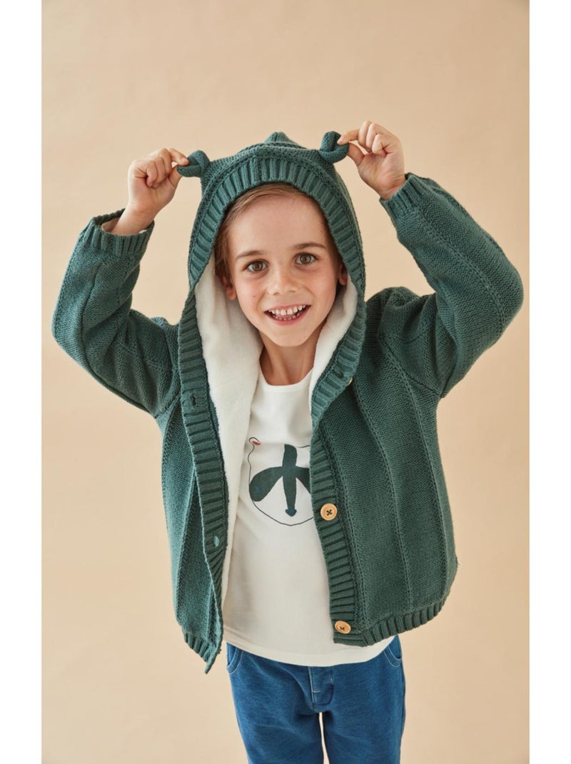 Mantelet en tricot, forêt Noukie's Vert - Kiabi