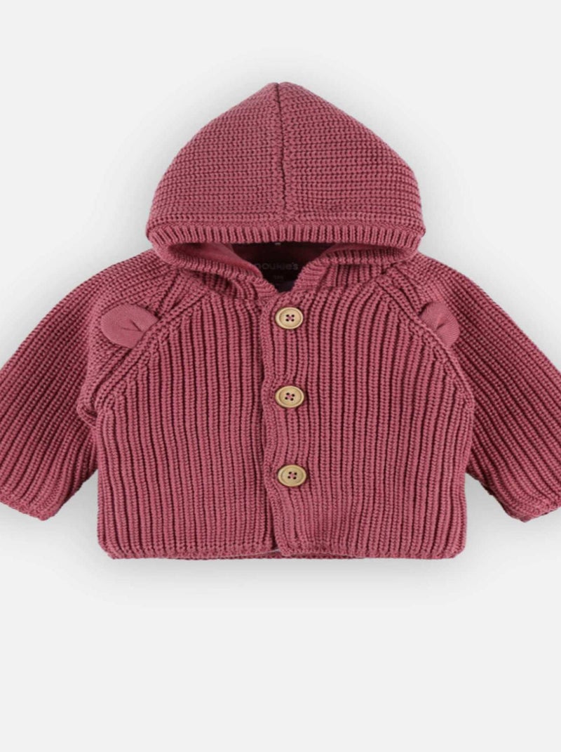 Mantelet en tricot, lie de vin Noukie's Rouge - Kiabi