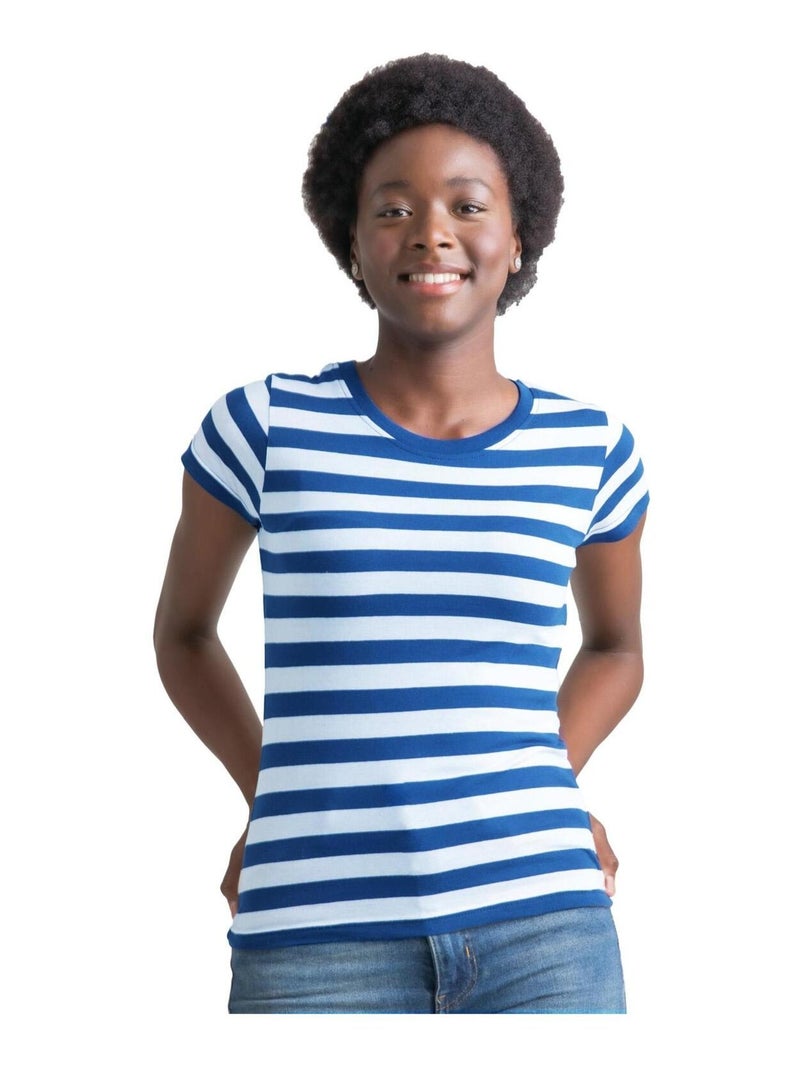 Mantis - T-shirt Bleu Blanc - Kiabi