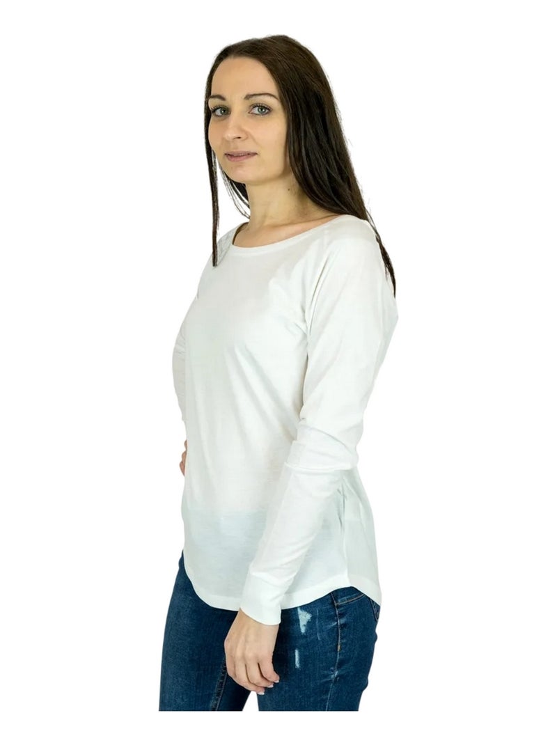 Mantis - T-shirt manches longues Blanc - Kiabi