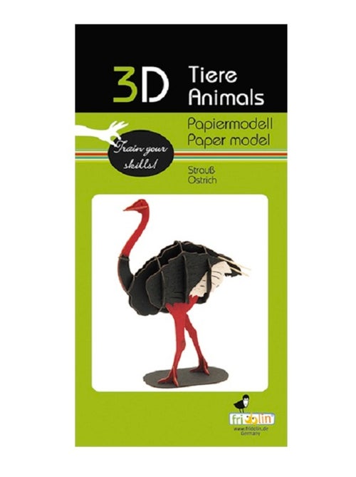 Maquette 3D en papier Autruche - Kiabi