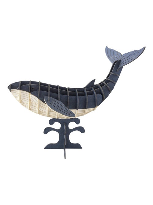 Maquette 3D en papier Baleine bleue - Kiabi