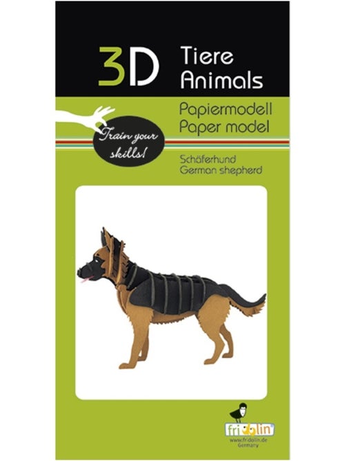 Maquette 3D en papier Berger allemand - Kiabi Maquette 3D en papier Berger allemand - Kiabi