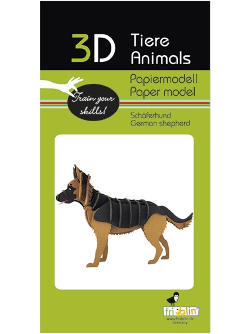 Maquette 3D en papier Berger allemand N/A - Kiabi