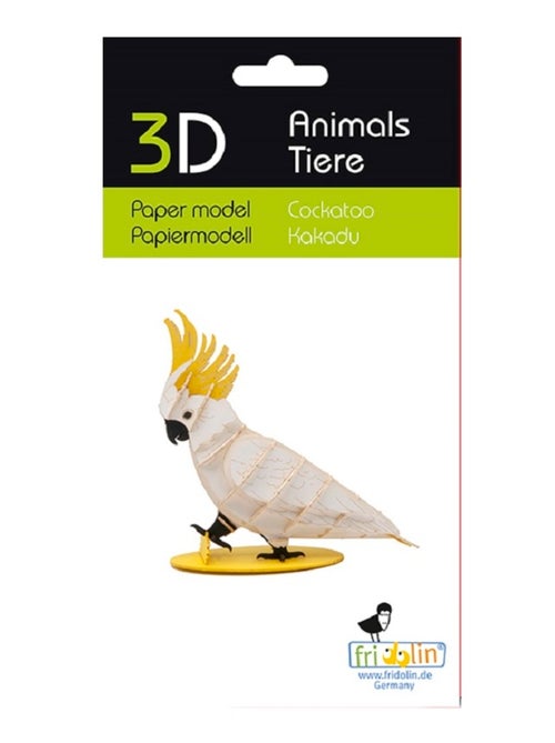 Maquette 3D en papier Cacatoès - Kiabi