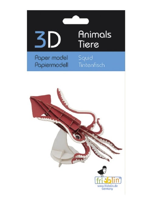 Maquette 3D en papier Calmar géant - Kiabi