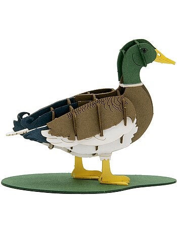Maquette 3d en papier canard colvert mâle