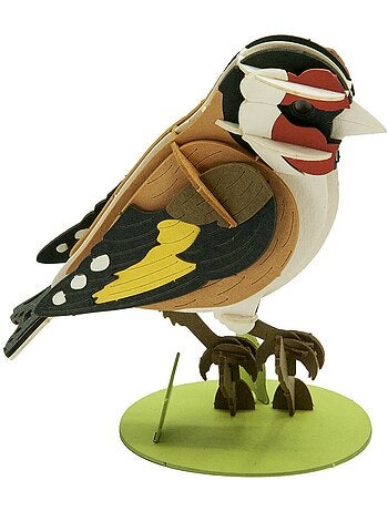 Maquette 3d en papier chardonneret elegant