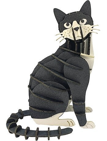 Maquette 3d en papier chat