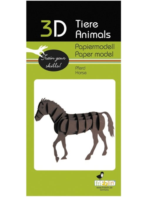 Maquette 3D en papier cheval - Kiabi