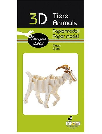 Maquette 3d en papier chèvre