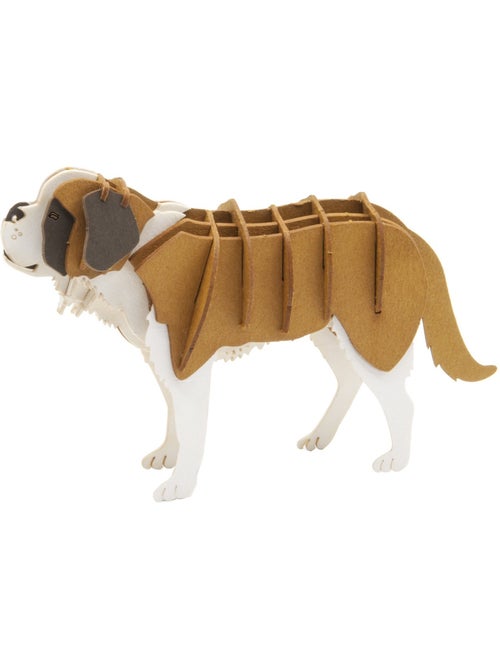 Maquette 3D en papier chien Saint-Bernard - Kiabi